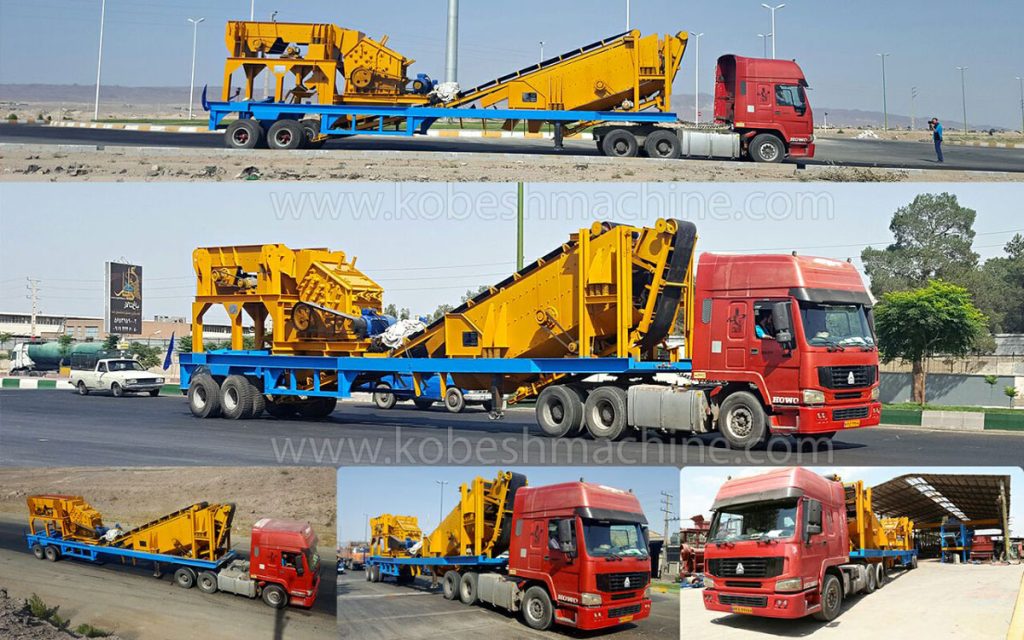 كسارة متحرک mobile crushing plant