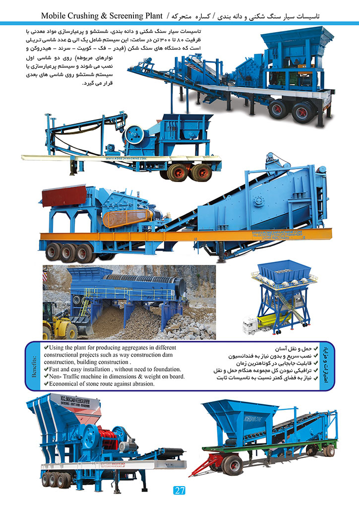 Kobesh Machine Products Catalog , Page 29, Mobile Crushing And Screening Plant