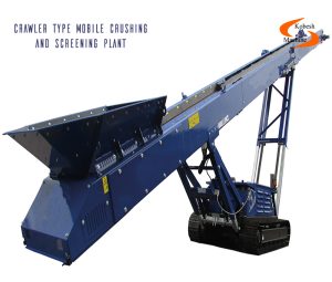 Crawler type mobile crushing and screening plant