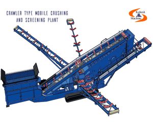 Crawler type mobile crushing and screening plant