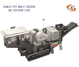 Crawler type mobile crushing and screening plant