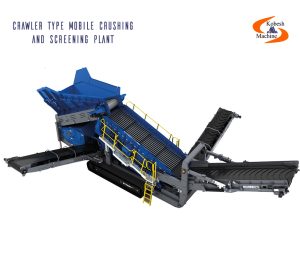 Crawler type mobile crushing and screening plant