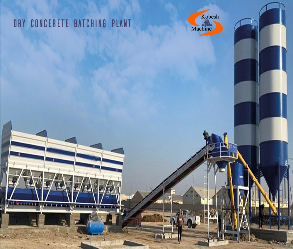 Dry concerete batching plant