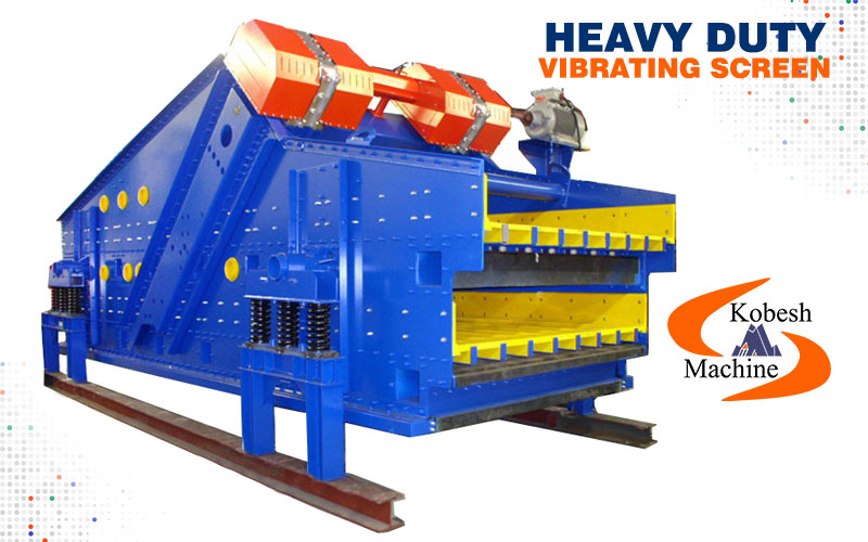 Heavy duty and High capacity vibrating screen