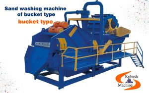 Sand washing machine of bucket type