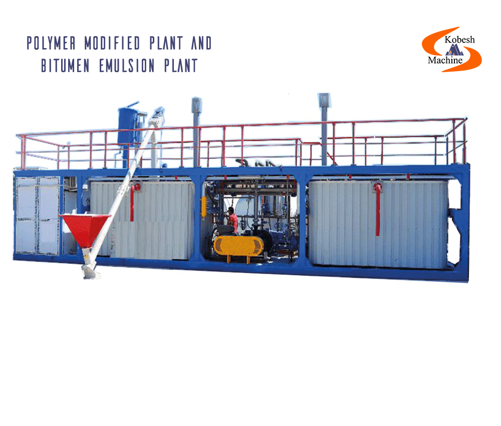 polymer modified plant and bitumen emulsion plant
