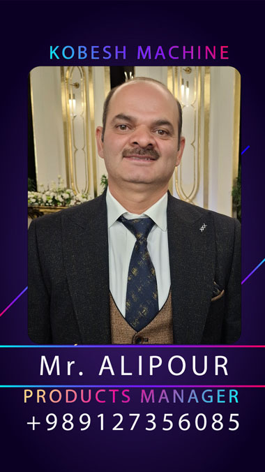 Kobesh Machine Leaders, Alihossein Alipour, Products manager